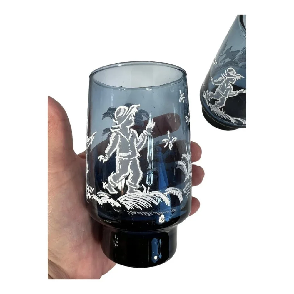 Vintage Libbey Mary ‎ Greggory Glasses Set of 4